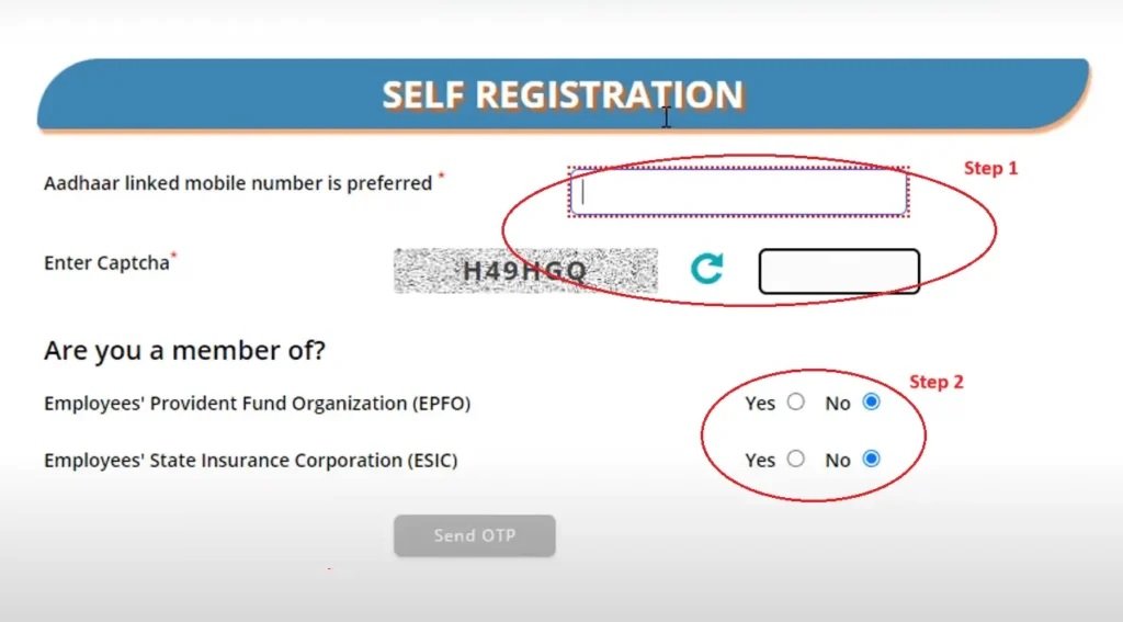 Self Registration